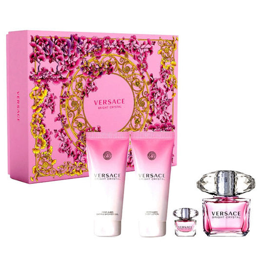Versace Bright Crystal EDT Gift Set (4PC) - Perfume Planet 