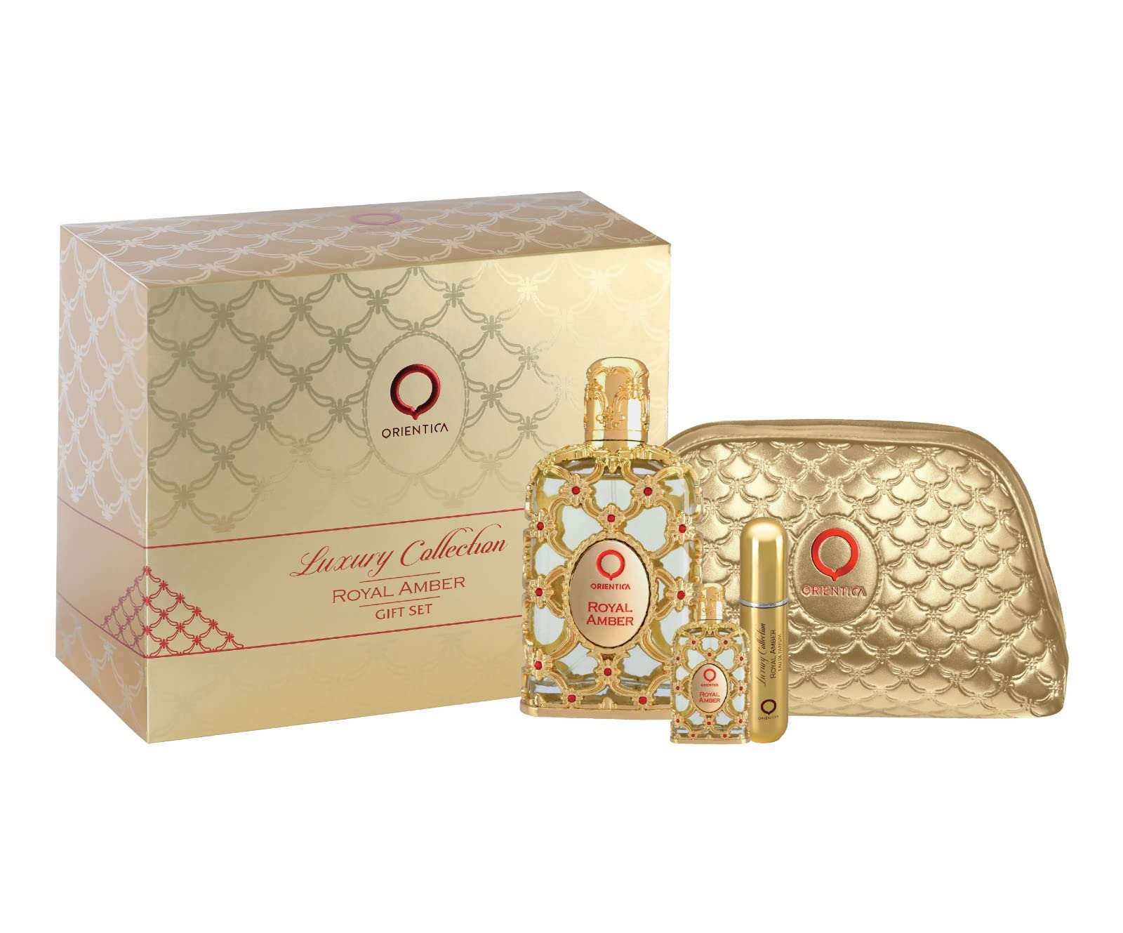 Orientica Royal Amber EDP Gift Set 4 (PCS) Bag (Unisex) - Perfume Planet 