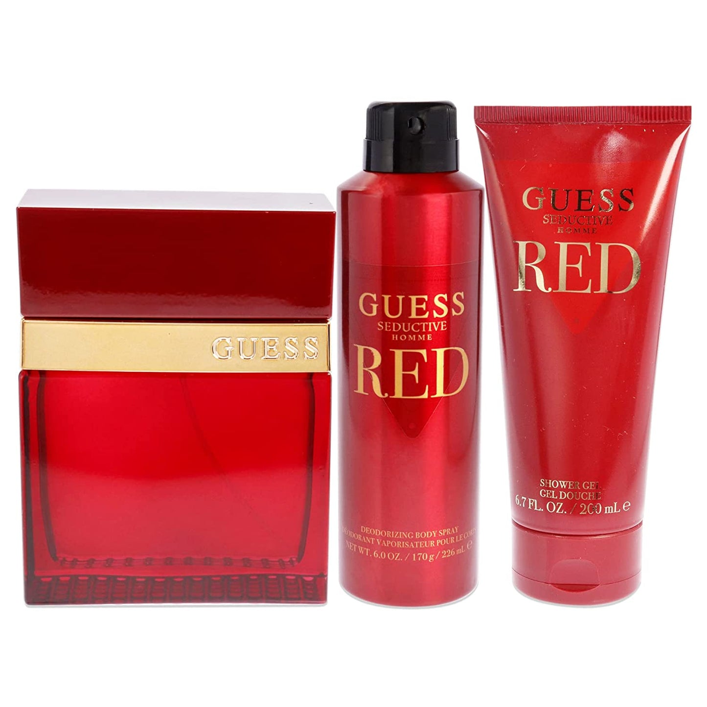 Guess Seductive Homme Red EDT Gift Set (3PC) - Perfume Planet 