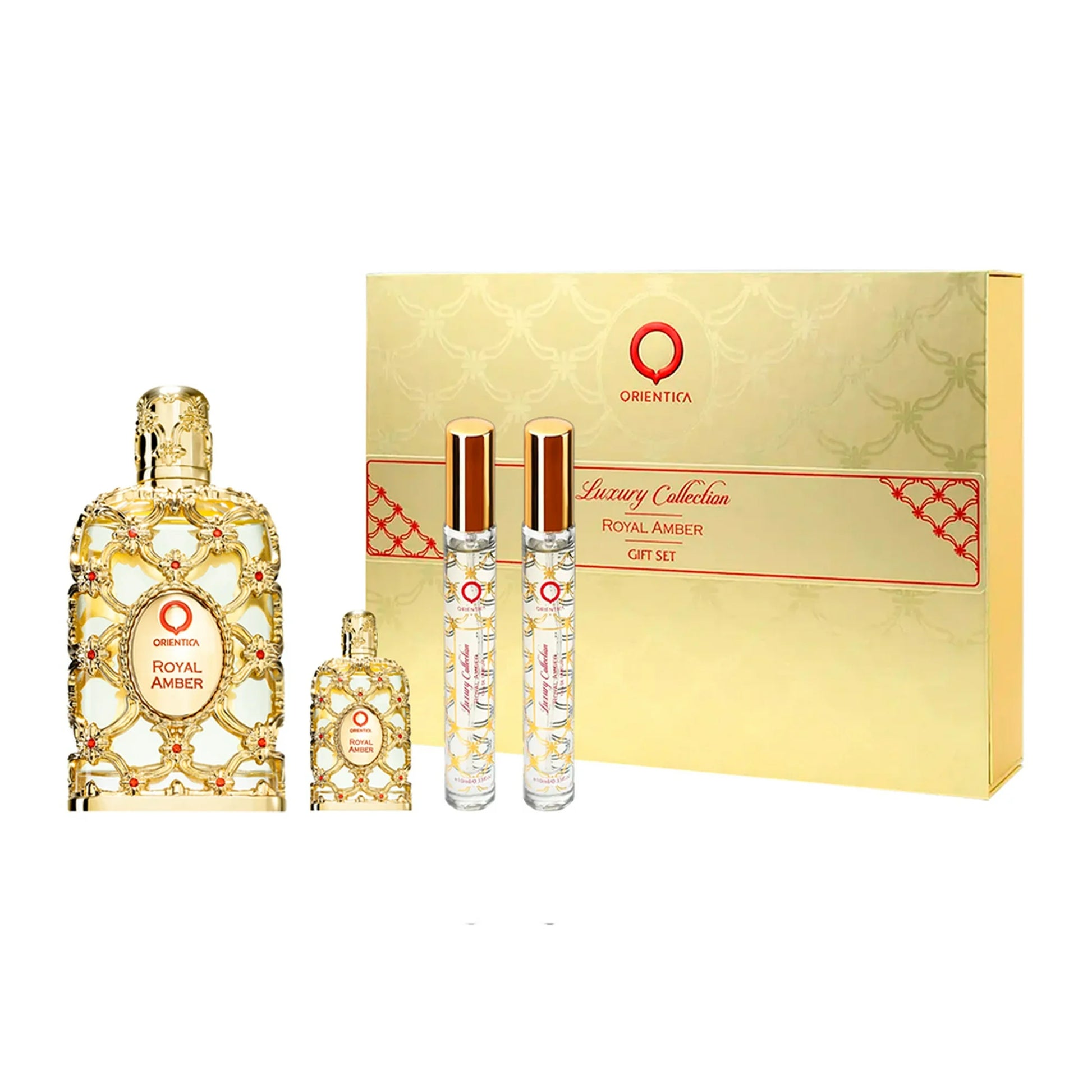 Orientica Royal Amber EDP Gift Set 4 (PCS) (Unisex) - Perfume Planet 