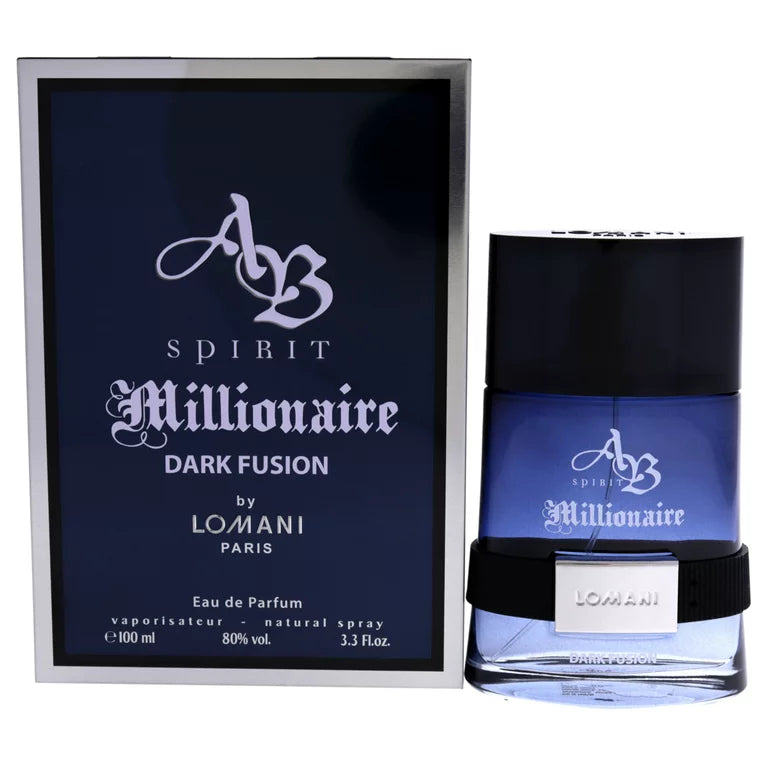 Lomani AB Spirit Millionaire Dark Fusion EDP for Men - Perfume Planet 