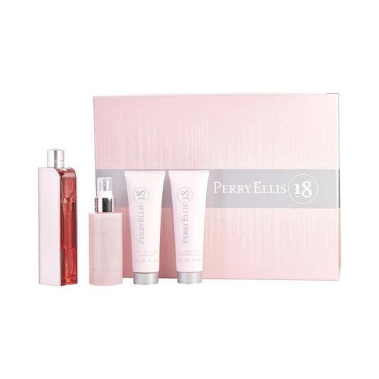 Perry Ellis 18 EDP Gift Set for Women (4PC) - Perfume Planet 