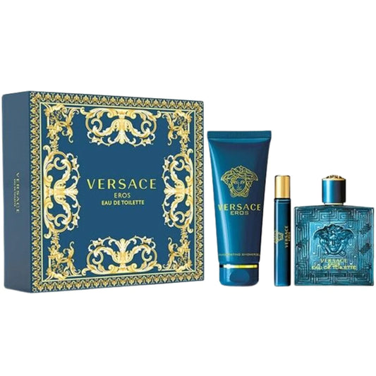 Versace Eros EDT Gift Set (3PC) - Perfume Planet 