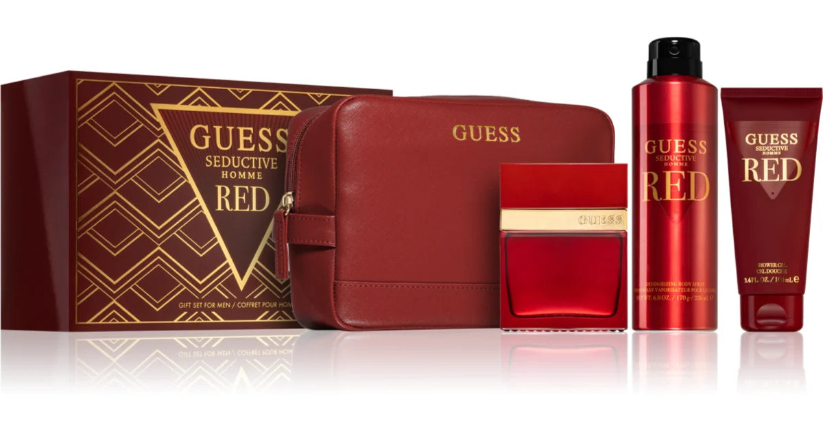 Guess Seductive Red EDT Gift Set (4PC) - Perfume Planet 