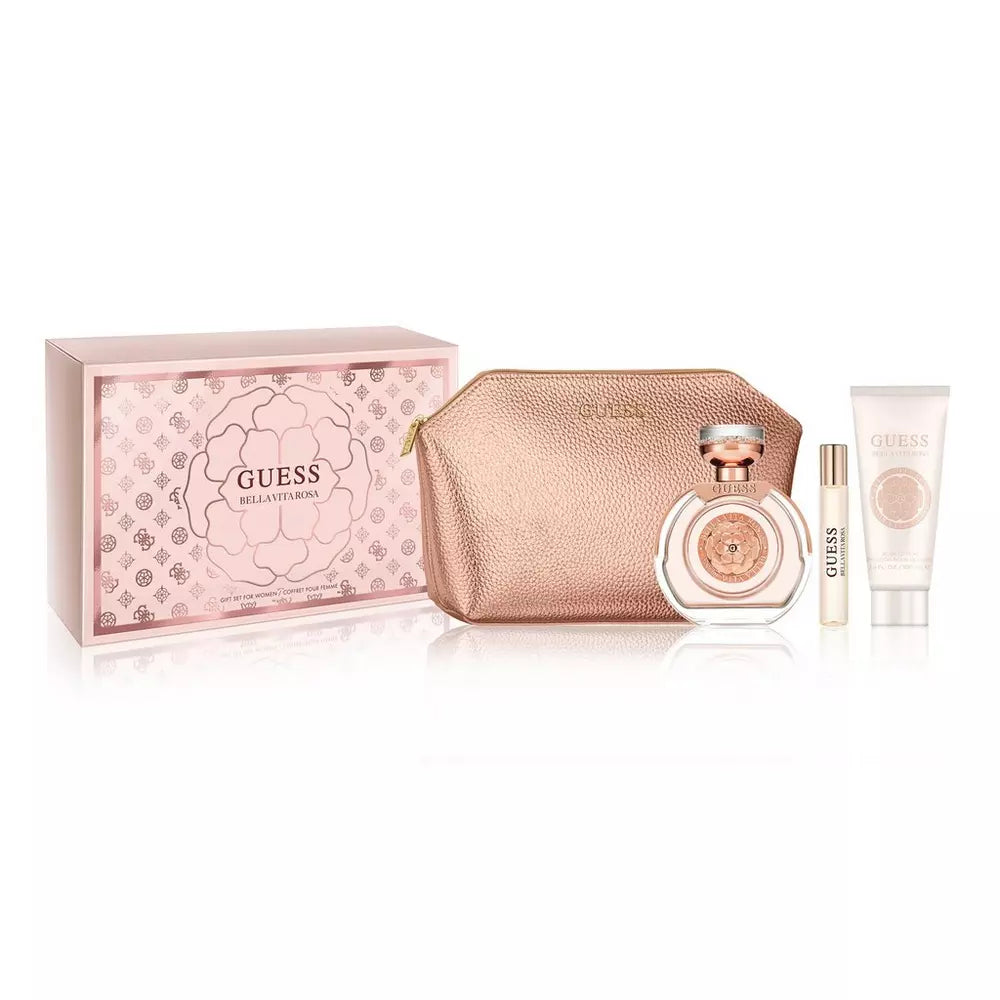 Guess Bella Vita Rosa EDP for Women Gift Set (4PCS) - Perfume Planet 