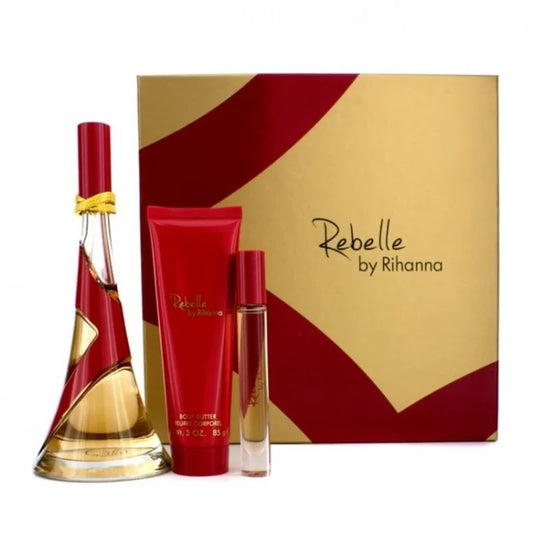 Rihanna Rebelle EDP Gift Set (3PC) - Perfume Planet 