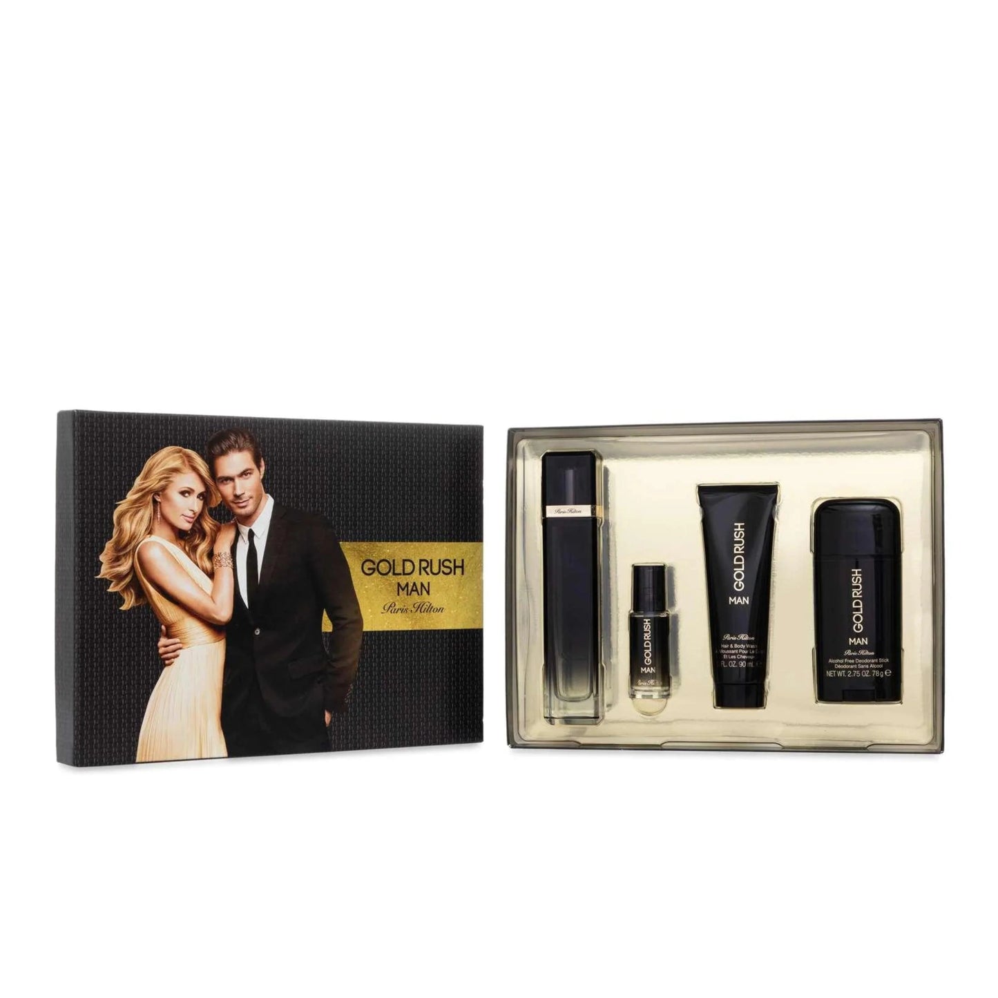 Gold Rush EDT Gift Set for Men (4PC) - Perfume Planet 