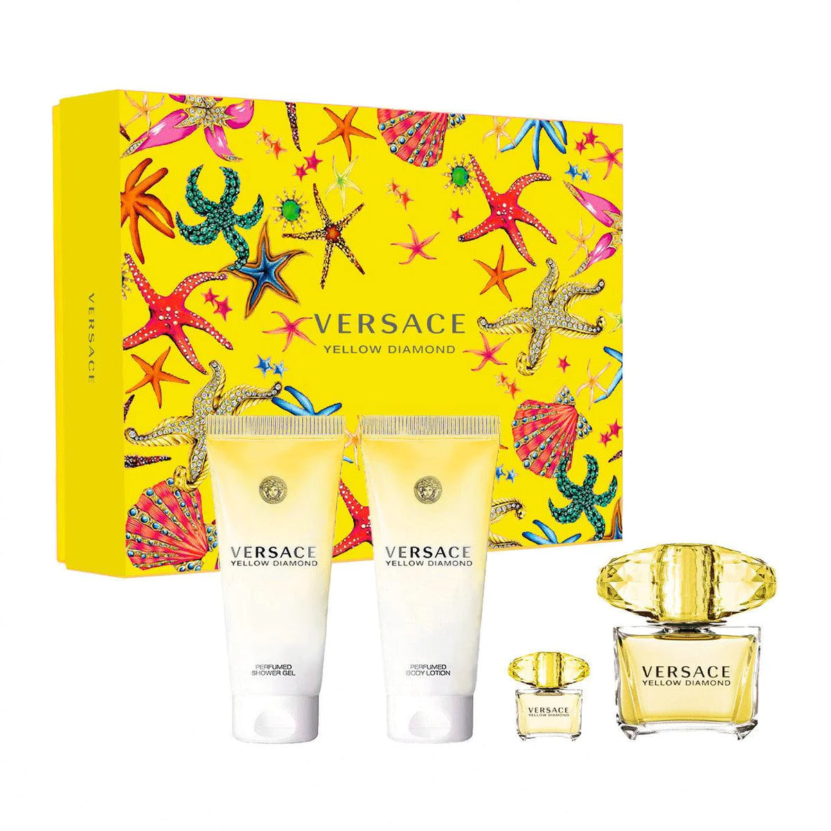 Versace Yellow Diamond EDT Gift Set for Women (4PC) - Perfume Planet 