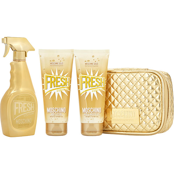 Moschino Gold Fresh Couture EDP Gift Set (4PC) - Perfume Planet 