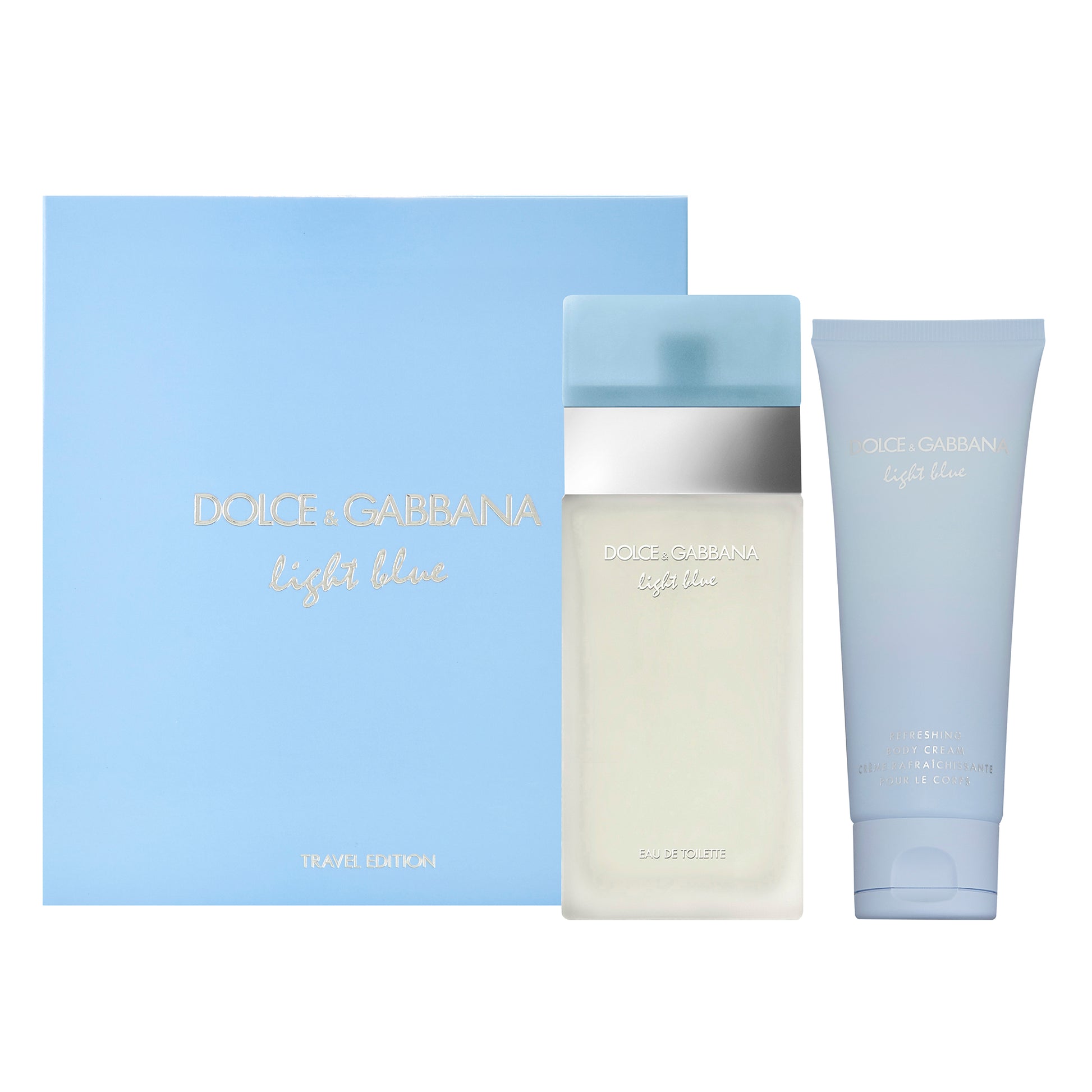 D&G Light Blue EDT Gift Set for Women (2PC) - Perfume Planet 