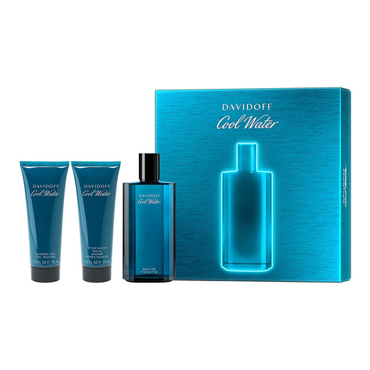 Cool Water EDT Gift Set for Men (3PC) - Perfume Planet 