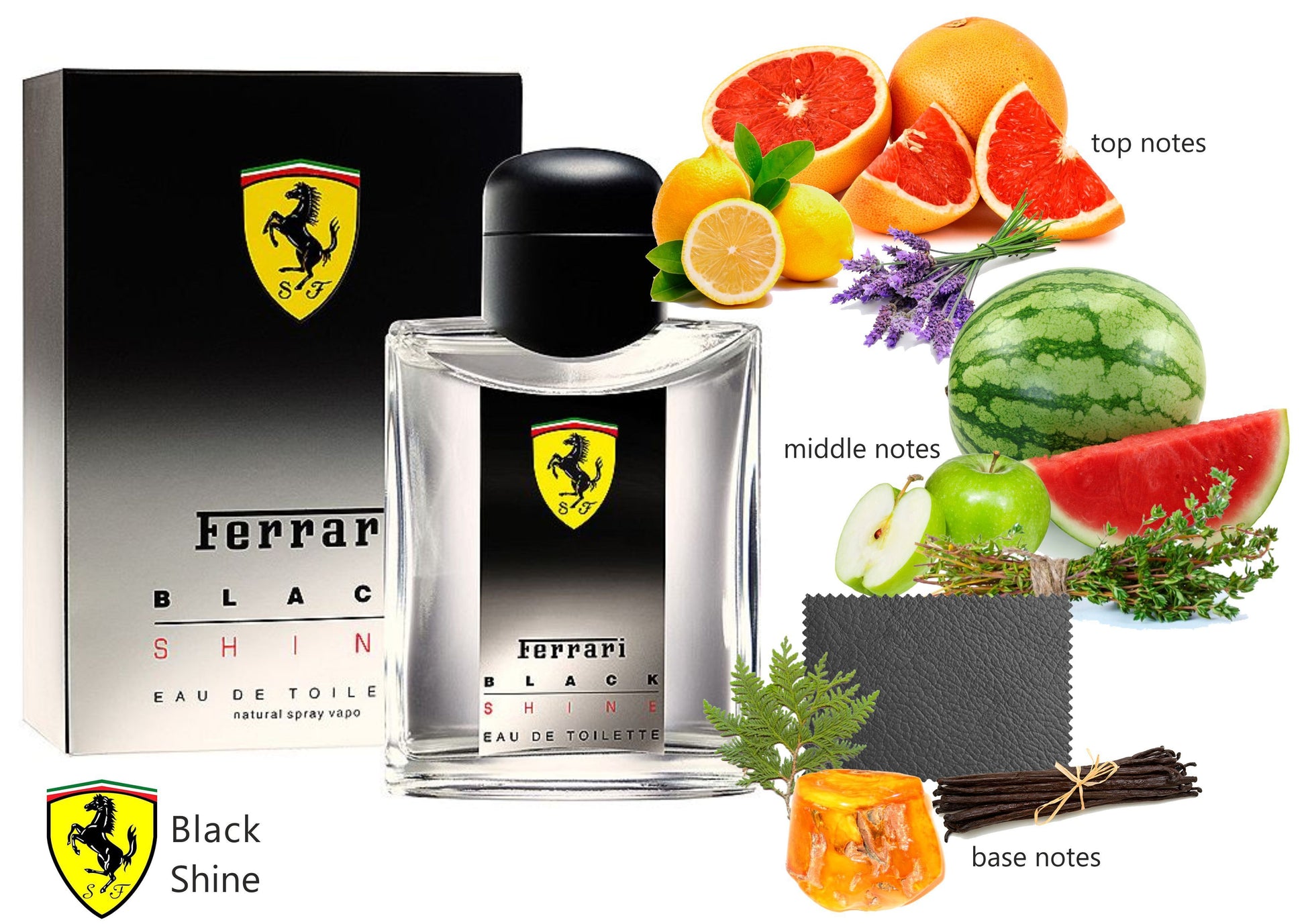 Ferrari Black Shine EDT for men - Perfume Planet 