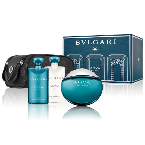 BVLGARI AQVA Pour Homme EDT Gift Set (4PC) - Perfume Planet 