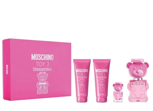 Moschino Toy 2 Bubblegum EDT Gift Set for Women (4PC) - Perfume Planet 