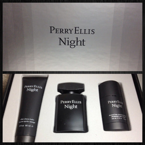 Perry Ellis Night EDT Gift Set for Men (3PC) - Perfume Planet 