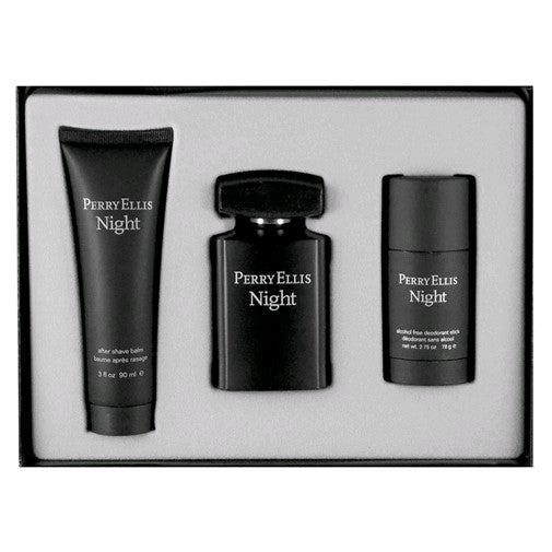 Perry Ellis Night EDT Gift Set for Men (3PC) - Perfume Planet 