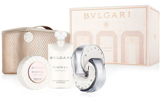 BVLGARI Omnia Crystalline EDT Gift Set (4PC) - Perfume Planet 