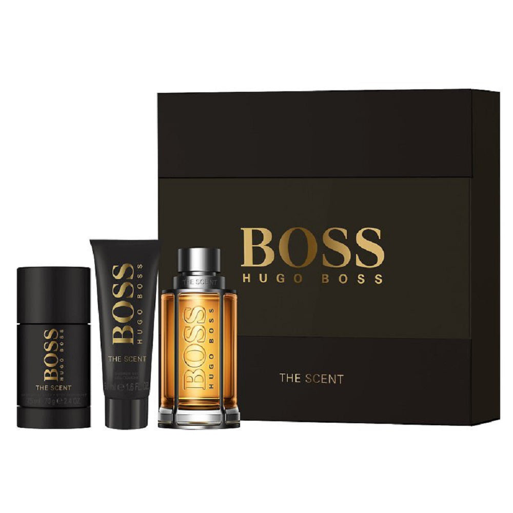 Hugo Boss The Scent EDT for Men Gift Set (3PC) - Perfume Planet 