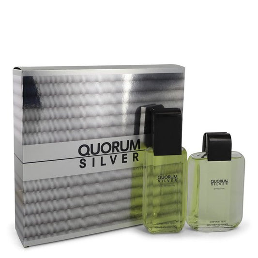 Quorum Silver EDT Gift Set For Men (2PC) - Perfume Planet 