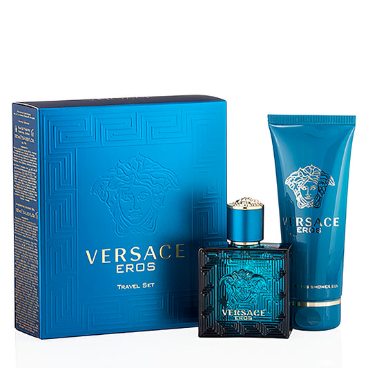 Versace Eros EDT Travel Gift Set (2PC) - Perfume Planet 
